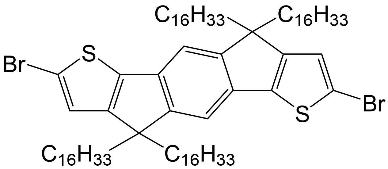 2,7-dibromo-4,4,9,9-tetrahexadecyl-4,9-dihydro-s-indaceno[1,2-b:5,6-b']dithiophene/1209012-35-0